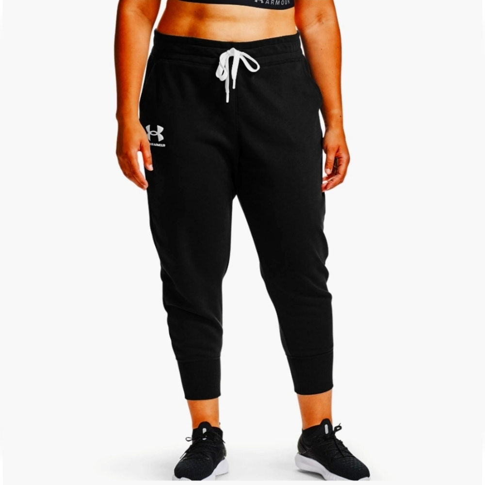 NWT Women's Under Armour Rival Fleece Joggers - Picture 5 of 9